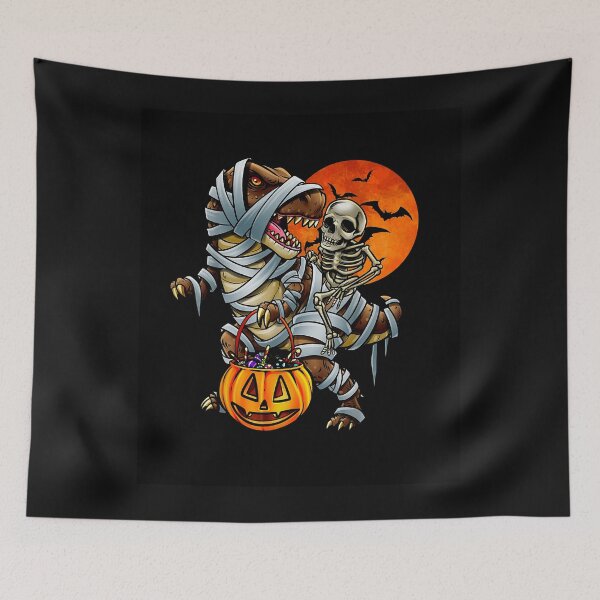 Item preview, Skeleton Dinosaur Halloween Mummy Pumpkin For Boys Kids  designed and sold by HumbleShirt.
