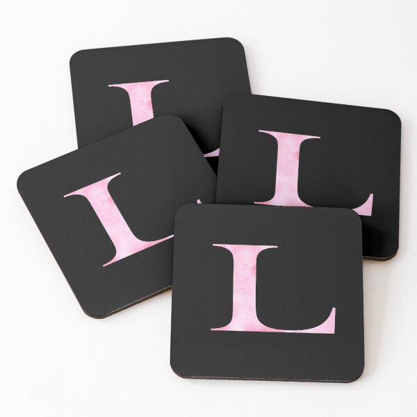 Item preview, Watercolor Monogram Pink Letter L designed and sold by NECHSTORE.