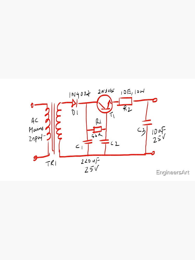 "Rectifier and filter electronic circuit" Mouse Pad for Sale by
