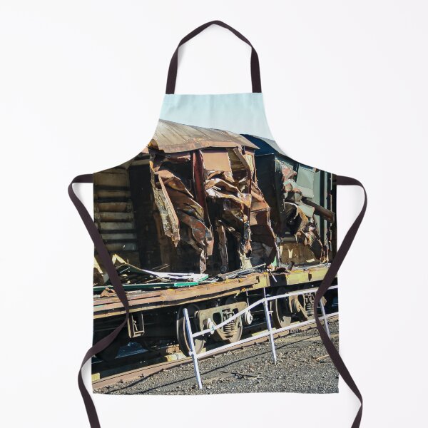 Item preview, Train cargo and goods carriages ripped open and rusting in the aftermath of a train crash. designed and sold by James-Cole.