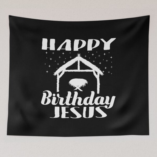 Item preview, Jesus Birthday, Happy Birthday Jesus, True Meaning of Christmas,The Birth of Christ,Baby in a Manger designed and sold by Merchking1.