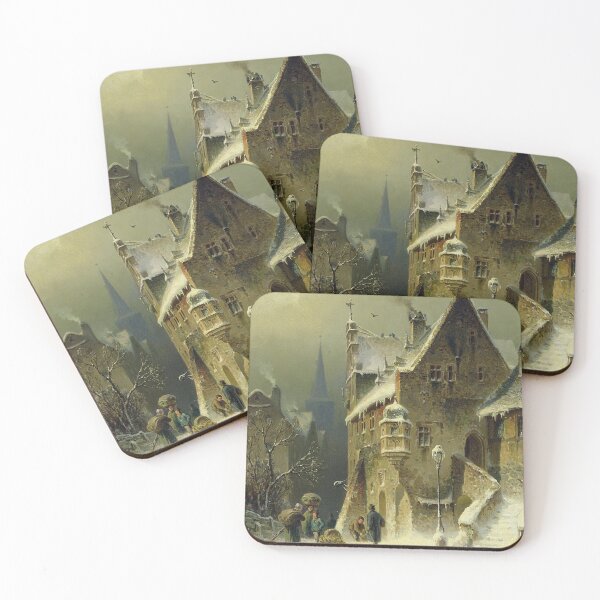 Item preview,  A Small Town in the Rhine - August Eduard Schliecker designed and sold by Vintage Designs +.