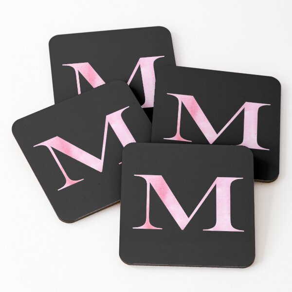 Item preview, Watercolor Monogram Pink Letter M designed and sold by NECHSTORE.