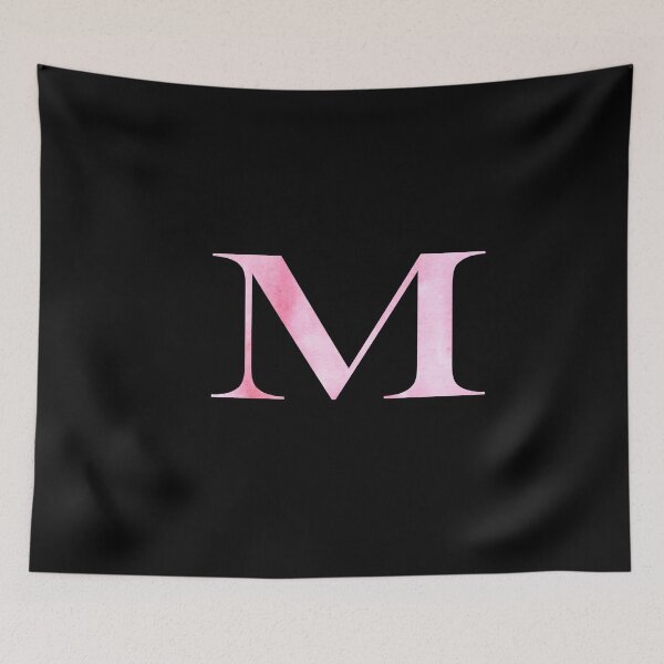 Item preview, Watercolor Monogram Pink Letter M designed and sold by NECHSTORE.