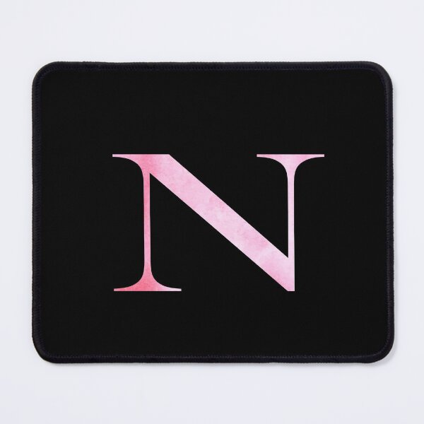 Item preview, Watercolor Monogram Pink Letter N designed and sold by NECHSTORE.