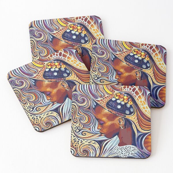 Item preview, Women Black Woman Pattern pop art, painting designed and sold by EndriDulellari.