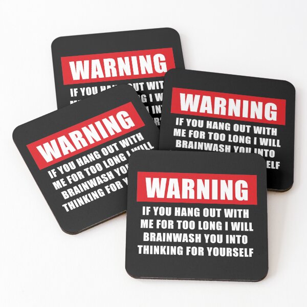 Item preview, Warning Brainwash You into Thinking For yourself designed and sold by ArtOfRebellion.