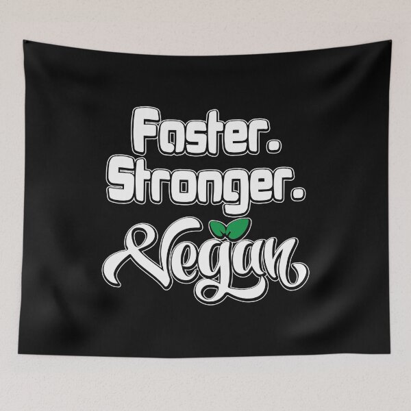 Item preview, Faster, Stronger, Vegan Gym Workout  designed and sold by Merchking1.
