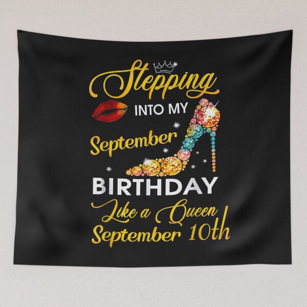 Item preview, Stepping into my September 10th birthday like a Queen T-Shirt designed and sold by Beroti-Vanda.