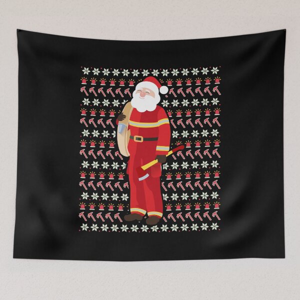 Item preview, Cute Firefighter Ugly Christmas Xmas Fireman Santa Claus designed and sold by Merchking1.