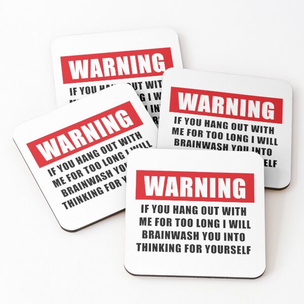 Item preview, Warning Brainwash You into Thinking For yourself, free thinker designed and sold by ArtOfRebellion.