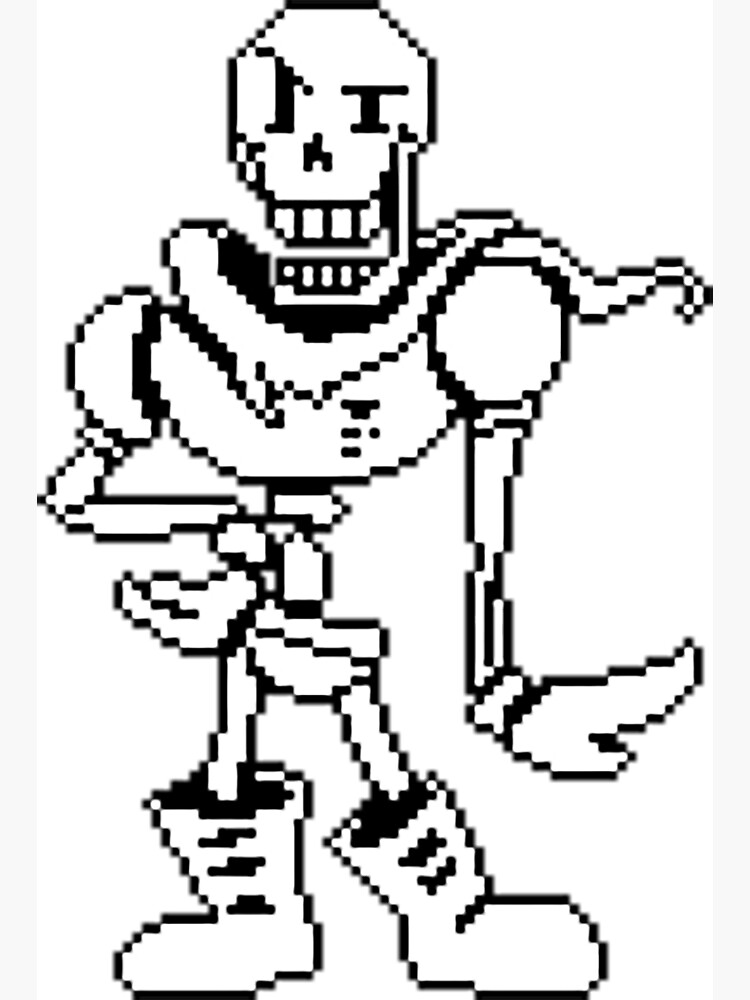 Papyrus Undertale Pixel Art – BRIK