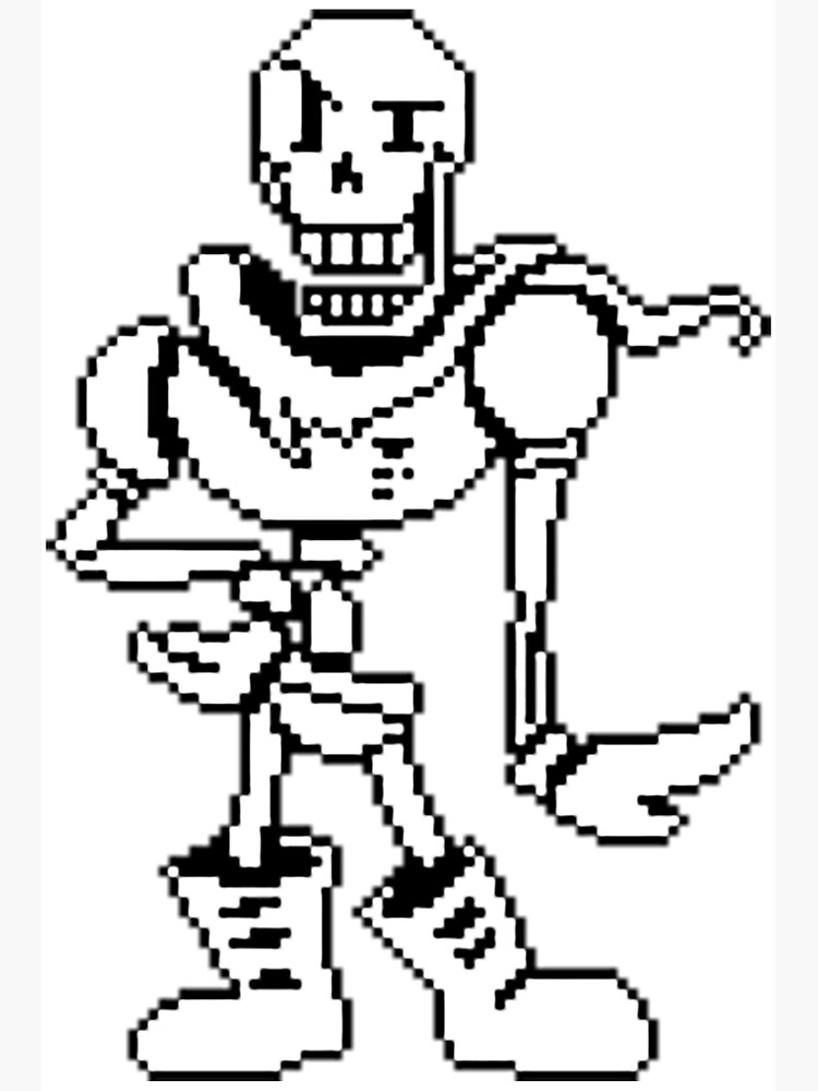 pixel art designs of new undertale characters. ” 