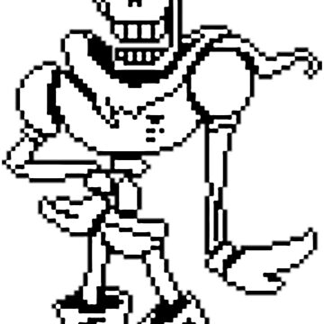 Papyrus Undertale Pixel Art – BRIK