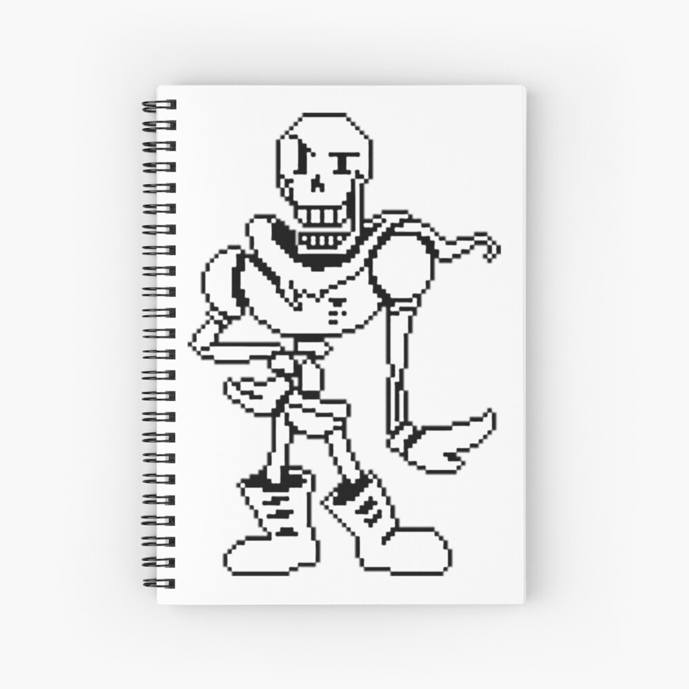 Pixel Sans Undertale | Spiral Notebook