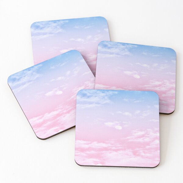 Item preview, Baby Pink and Blue Cotton Candy Summer Clouded Sky designed and sold by ShamaBo.