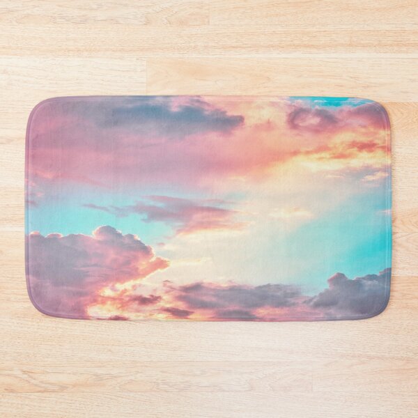 Item preview, Cotton candy pink clouds and blue sky designed and sold by ShamaBo.