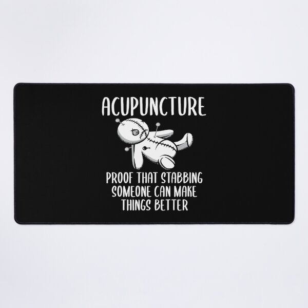 Item preview, Acupuncture Funny Statement Voodoo Doll, Stabbing Someone Can Make Things Better designed and sold by Merchking1.