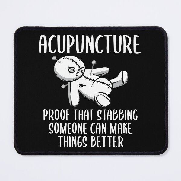 Item preview, Acupuncture Funny Statement Voodoo Doll, Stabbing Someone Can Make Things Better designed and sold by Merchking1.