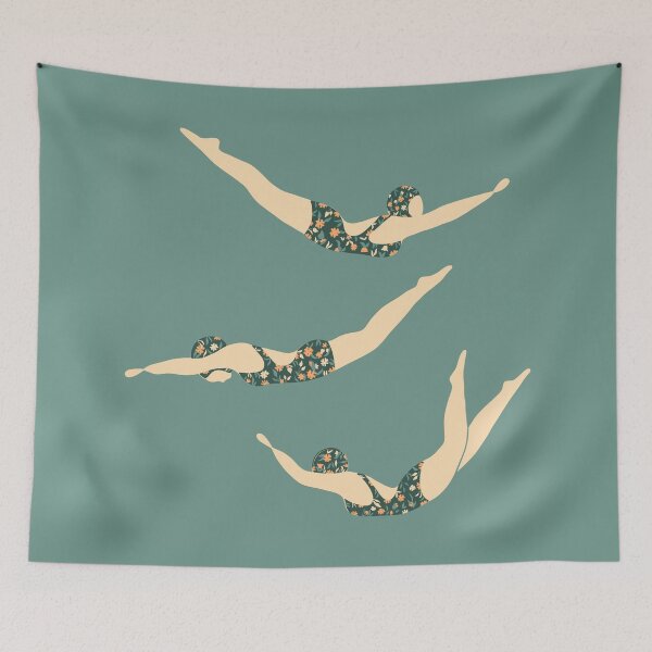 Item preview, Retro swimmers designed and sold by PinkSnapdragon.