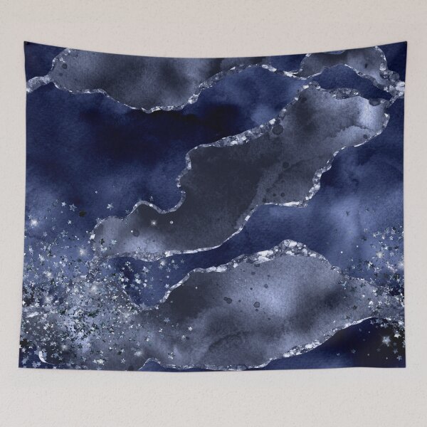 Item preview, Navy Blue Glitter Agate Texture 04 designed and sold by Bridax.