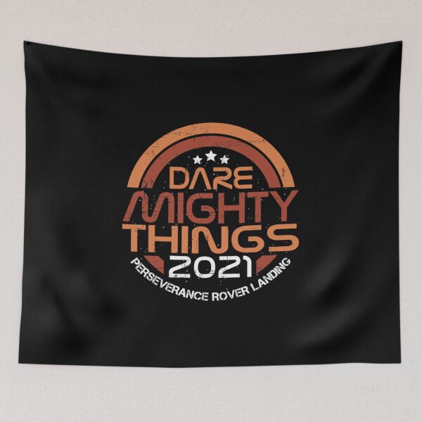Item preview, Dare Mighty Things Perseverance Mars Rover Secret Message landing parachute  designed and sold by henMiajs11.