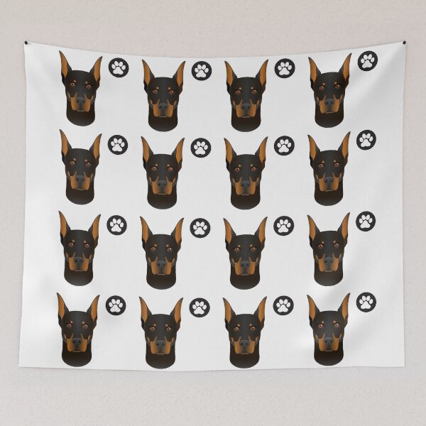 Artikelvorschau, Dobermann-Pinscher-Hundemuster entworfen und verkauft von Maful.