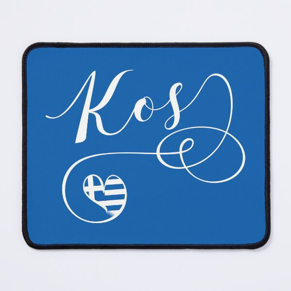 Item preview, Kos Heart In Flag, Greece, I Love Kos, Cos designed and sold by Celticana.