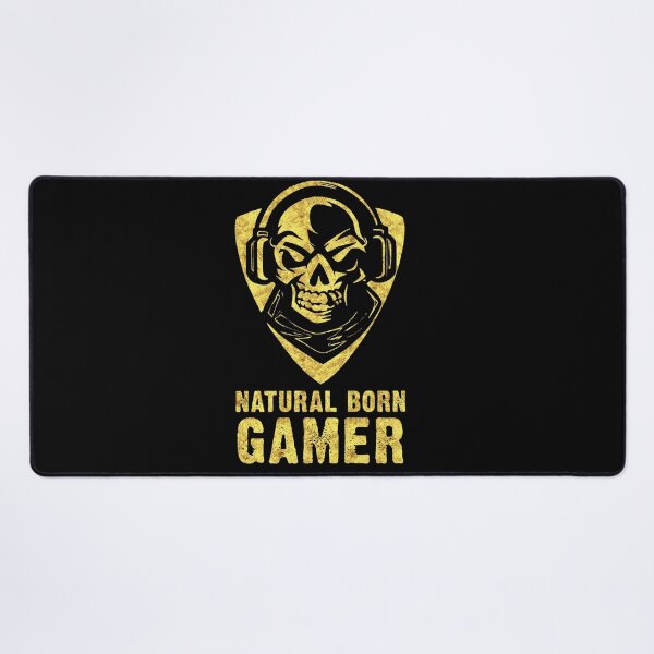 Item preview, ✪ Natural Born GAMER ✪ Skull with Headphones Abstract Tattoo Style designed and sold by Naumovski.