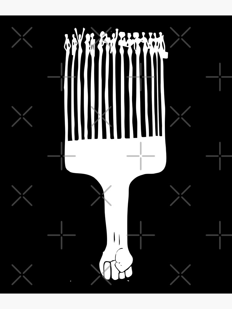 Afro Hair Pick Resist T Shirt Vintage Distressed Retro Look Afro Hair Pick Resist T Shirt Vintage Distressed Retro Look