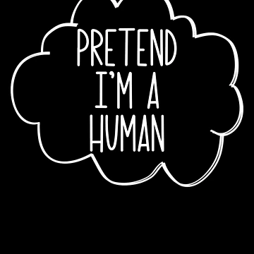 Vorschaubild zum Design Pretend I'm A Human Lazy Halloween Costume Pretend Human Gear von DynamicDesign