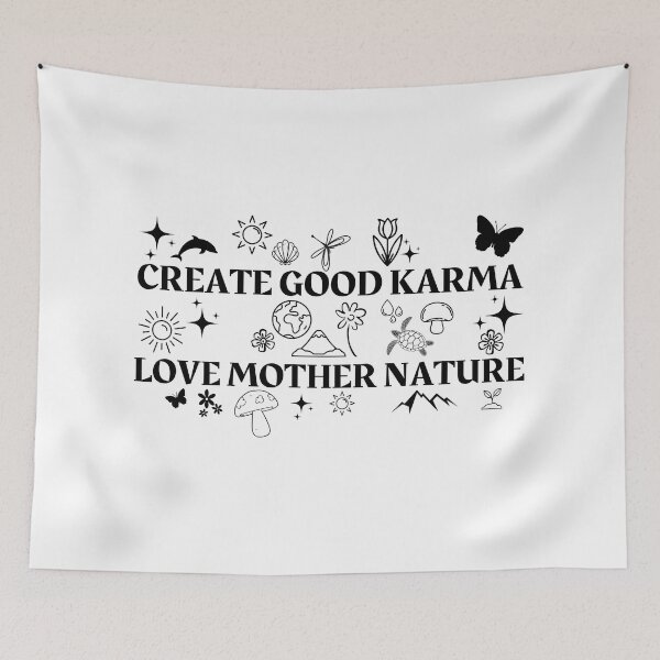 Item preview, Mushroom and Karma love Momma Nature designed and sold by GionaSophia.
