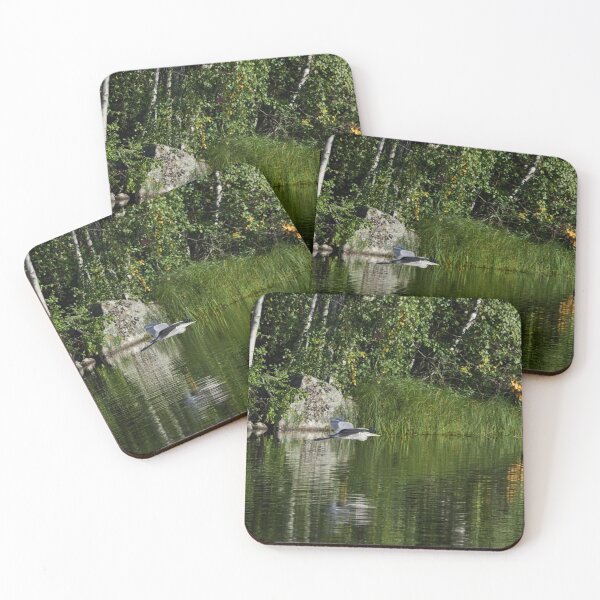 Item preview, Over the green waters. Grey Heron designed and sold by Jouko Lehto Photography.