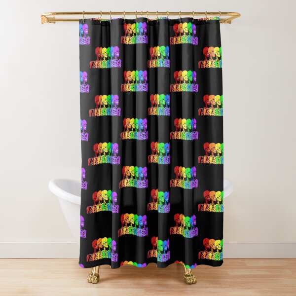 Gay Skeleton Rainbow 2 Shower Curtain