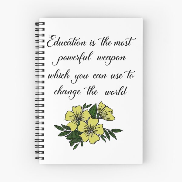 Item preview, Educational is the most powerful weapon which you use to change the world designed and sold by Faizacreations.