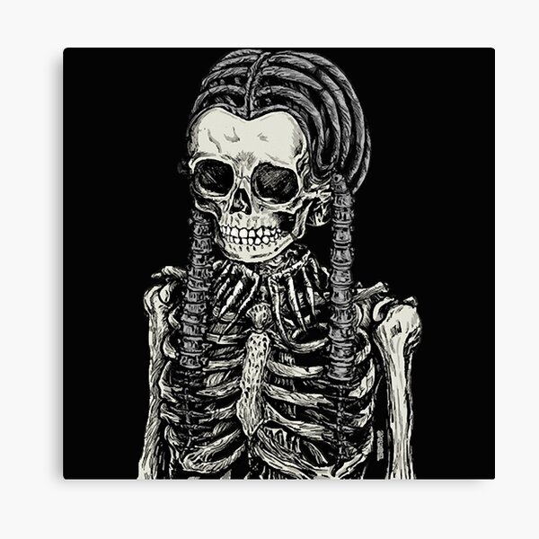 Goth Bones 192 Canvas Print