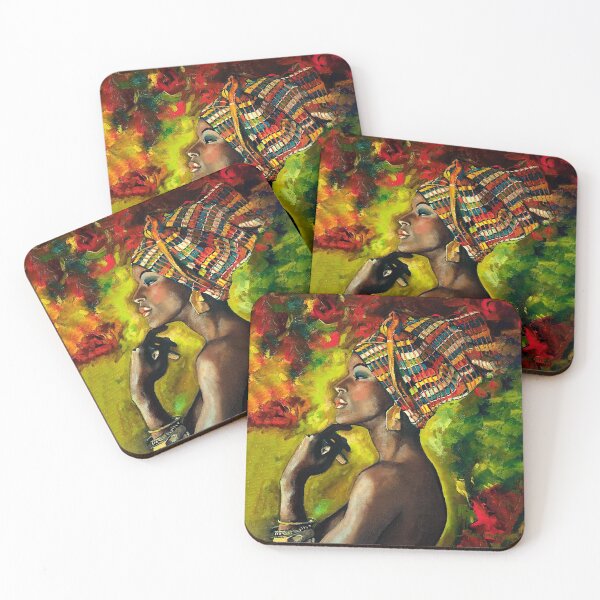Item preview, Women Black Woman Pattern pop art, painting designed and sold by EndriDulellari.