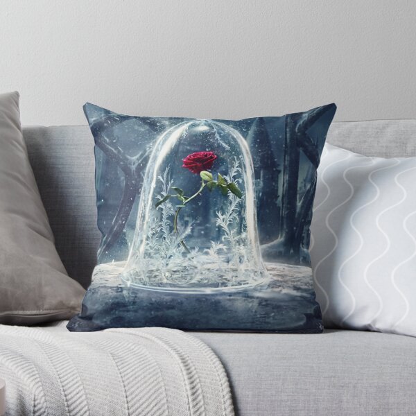 Beauty and The Beast Tale as Old as Time Linen Cotton throw Pillow Cover