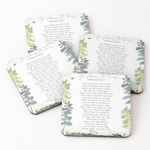 Item preview, I Go Among The Trees | Wendell Berry | Poem | Mindfulness | Nature | Inspiration | Peace | Wall Art | Quote | Physical Print designed and sold by SmashingInkster.