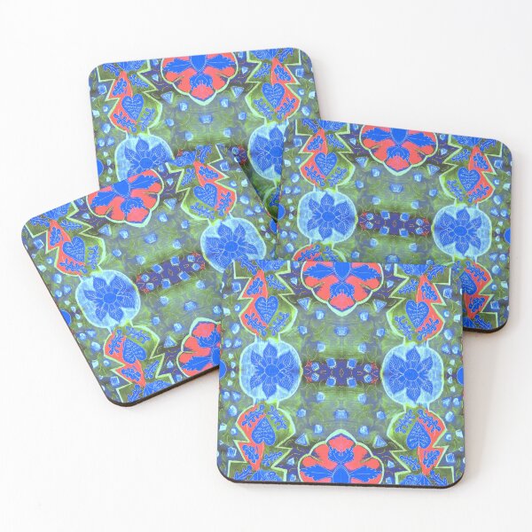Item preview, wonky blue forest rain designed and sold by Nickdavisinghe.