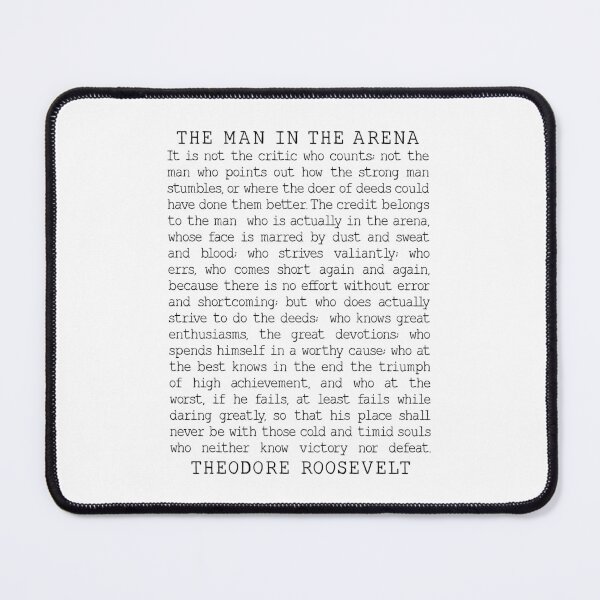 Item preview, The Man In The Arena, Theodore Roosevelt Inspirational Speech, Leadership Gift, Office Decor designed and sold by aenaonartwork.