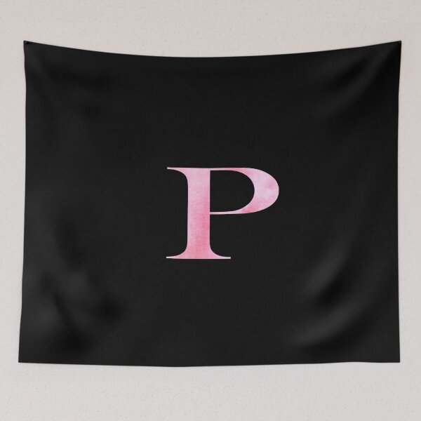 Item preview, Watercolor Monogram Pink Letter P designed and sold by NECHSTORE.