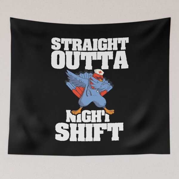 Item preview, Night Shift Lives Matter, Cute Nurse,Straight Outta Night Shift , Dabbing Turkey on a Nurse Hat designed and sold by Merchking1.