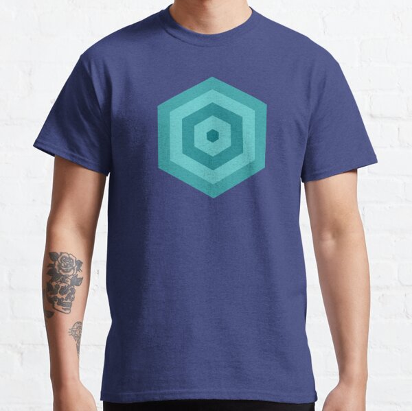 Geometric Pattern: Hexagon Hive: Ocean Classic T-Shirt