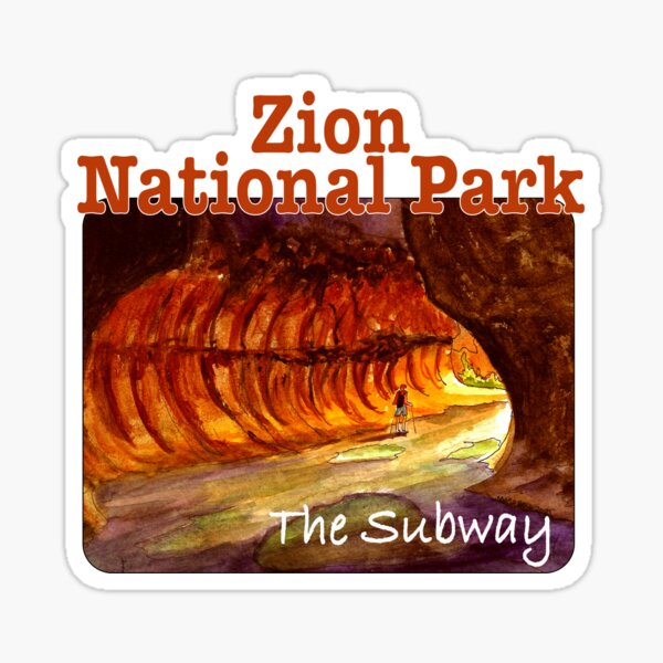 Vista previa del artículo con la obra «El metro, Parque Nacional Zion», diseñado y vendido por MMc Buck.