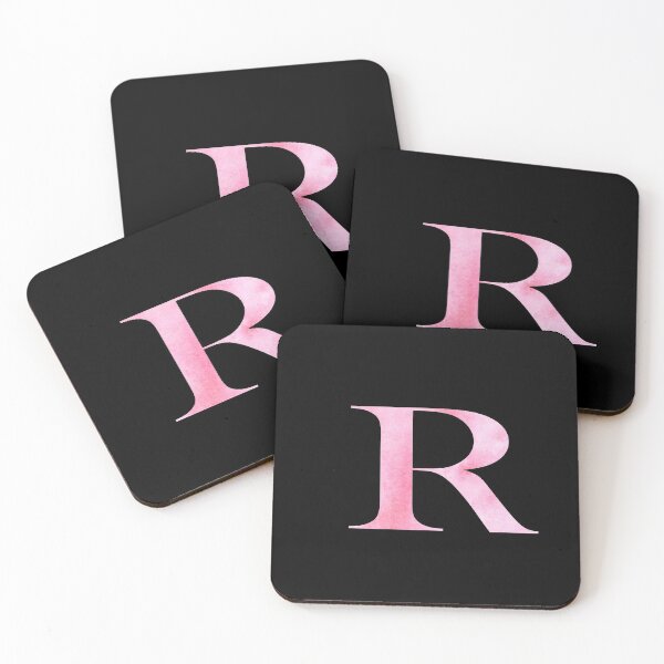 Item preview, Watercolor Monogram Pink Letter R designed and sold by NECHSTORE.