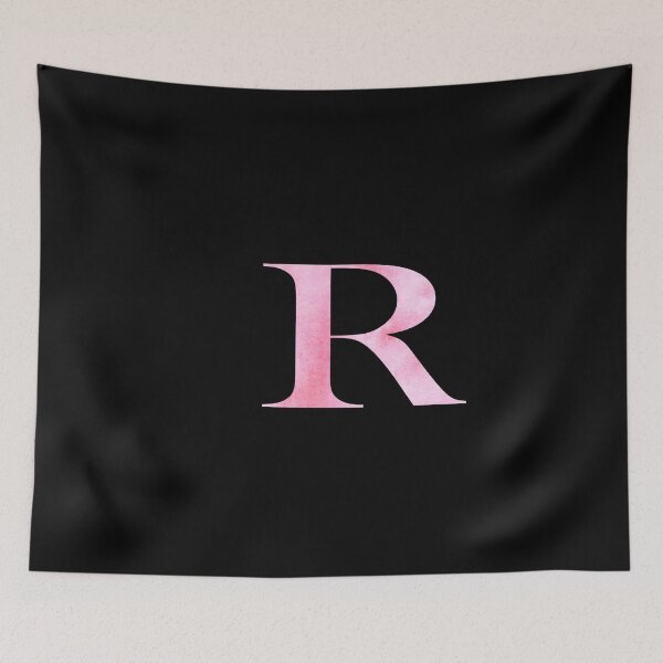 Item preview, Watercolor Monogram Pink Letter R designed and sold by NECHSTORE.