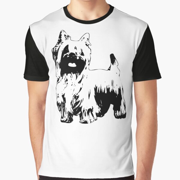 Silky Terrier - Australian Silky Terrier Abstract Graphic T-Shirt