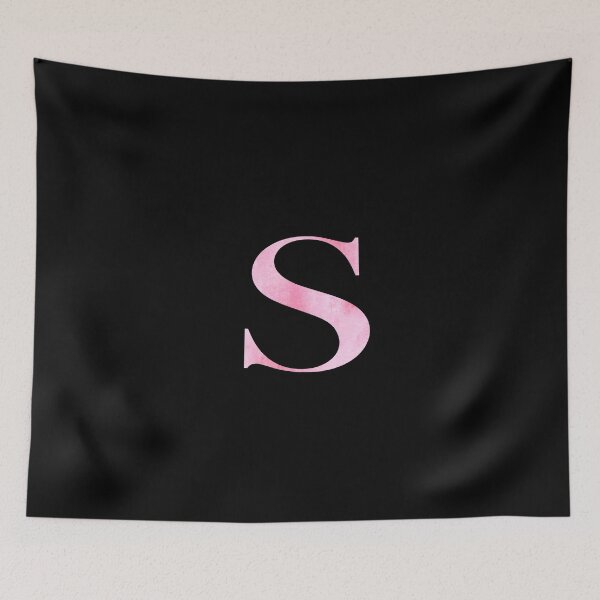 Item preview, Watercolor Monogram Pink Letter S designed and sold by NECHSTORE.
