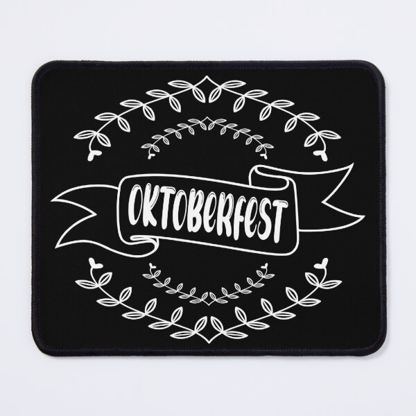 Item preview, Oktoberfest typography on ribbon white designed and sold by CutieBlue.